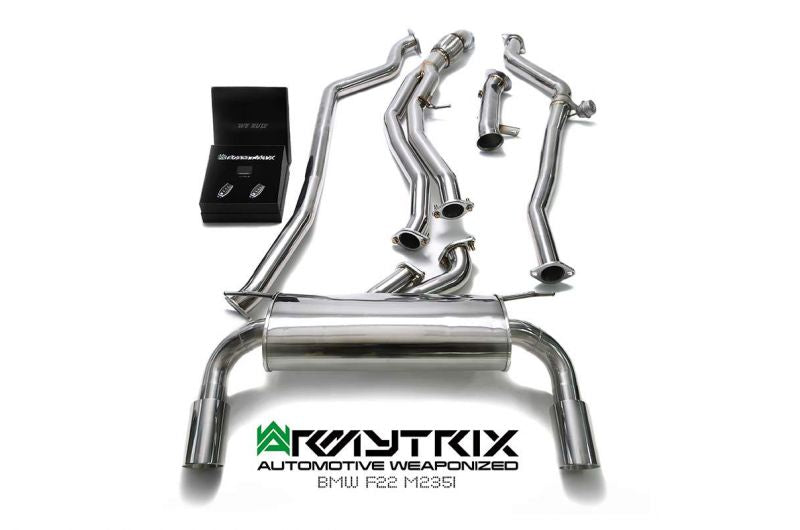 Armytrix exhaust system for BMW F22 M235i (2014-2015) valvetronic exhaust system