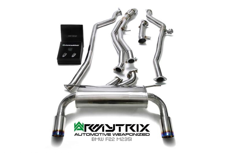 Armytrix exhaust system for BMW F22 M235i (2014-2015) valvetronic exhaust system