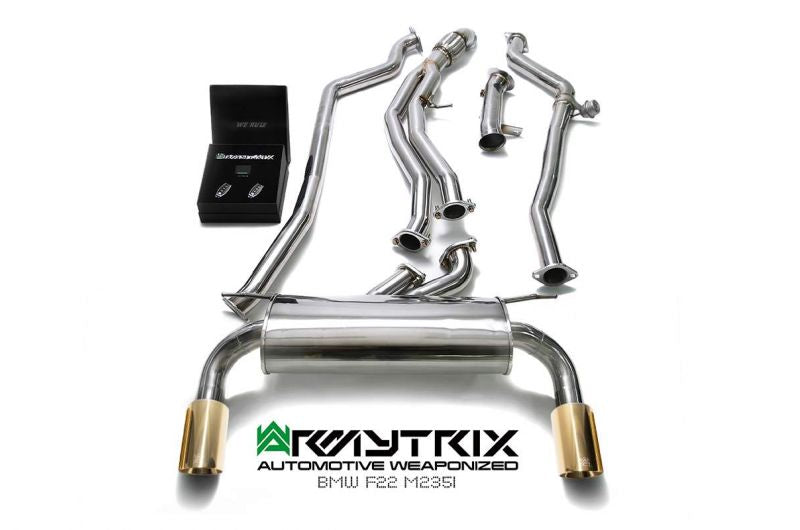 Armytrix exhaust system for BMW F22 M235i (2014-2015) valvetronic exhaust system