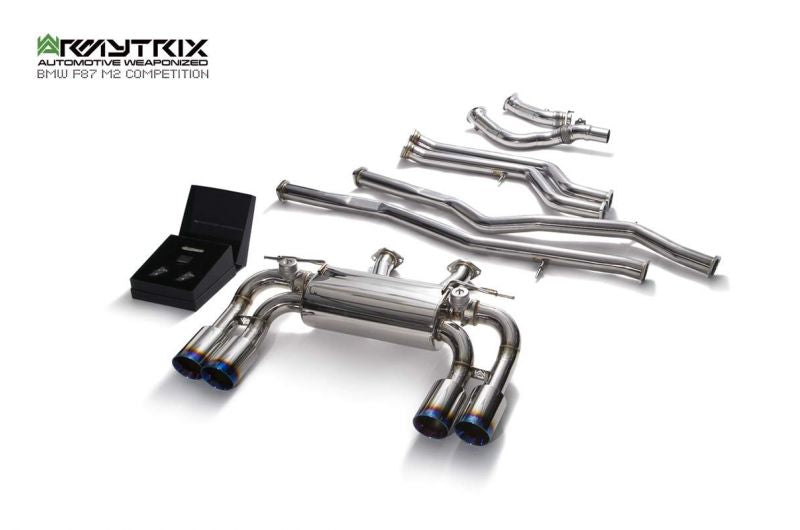 Armytrix exhaust system for BMW F87 M2 Competition (2019-2022) valvetronic exhaust system