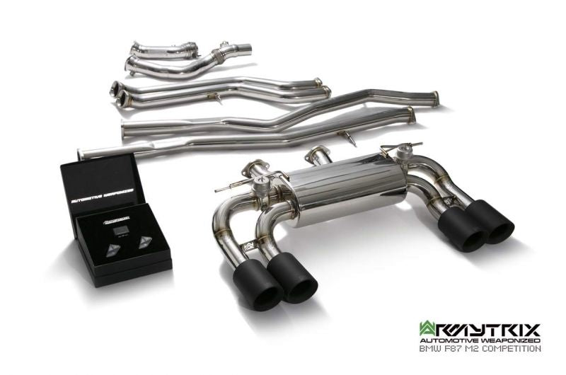 Armytrix exhaust system for BMW F87 M2 Competition (2019-2022) valvetronic exhaust system