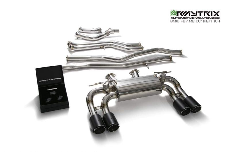 Armytrix exhaust system for BMW F87 M2 Competition (2019-2022) valvetronic exhaust system