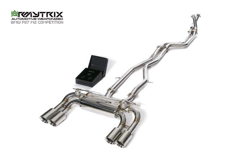 Armytrix exhaust system for BMW F87 M2 Competition (2019-2022) valvetronic exhaust system