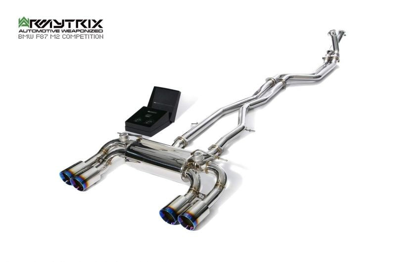 Armytrix exhaust system for BMW F87 M2 Competition (2019-2022) valvetronic exhaust system