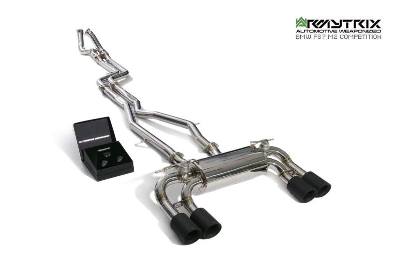 Armytrix exhaust system for BMW F87 M2 Competition (2019-2022) valvetronic exhaust system