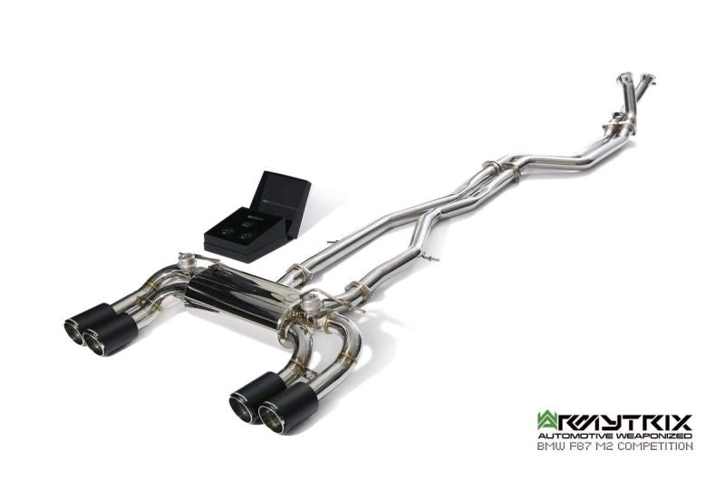 Armytrix exhaust system for BMW F87 M2 Competition (2019-2022) valvetronic exhaust system