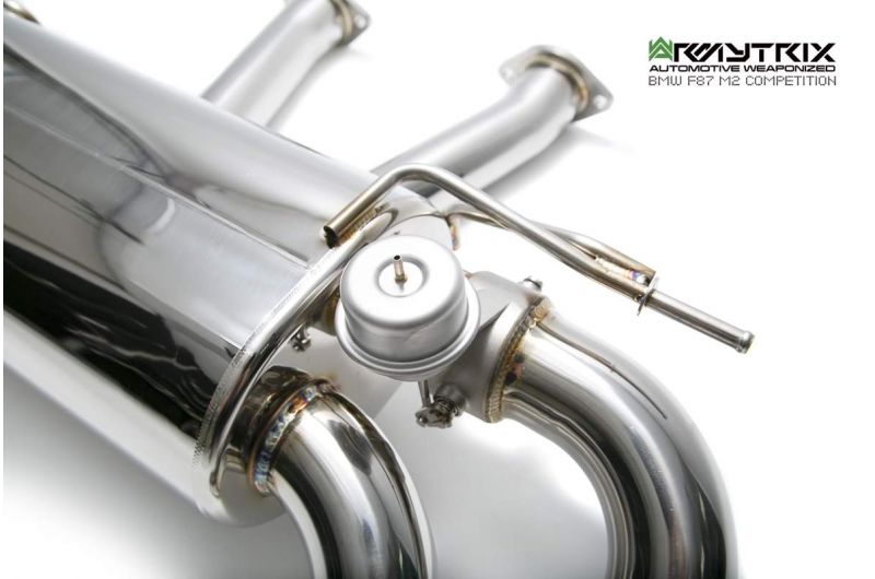 Armytrix exhaust system for BMW F87 M2 Competition (2019-2022) valvetronic exhaust system