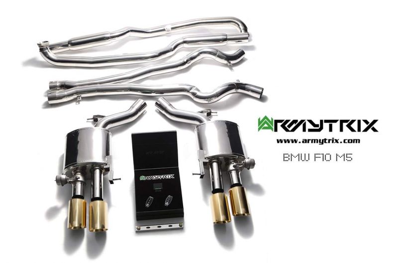 Armytrix exhaust system for BMW F10 M5 (2011-2016) valvetronic exhaust system