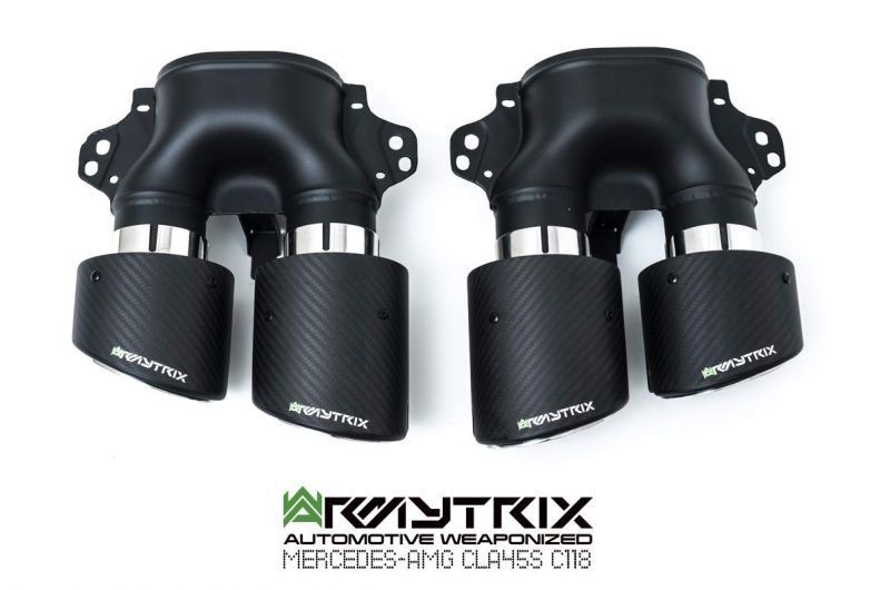 Armytrix exhaust systems for Mercedes-AMG X118 CLA45 S AMG Shooting Brake (2019-Present) valvetronic exhaust system