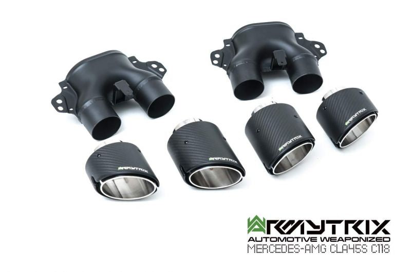 Armytrix exhaust systems for Mercedes-AMG X118 CLA45 S AMG Shooting Brake (2019-Present) valvetronic exhaust system