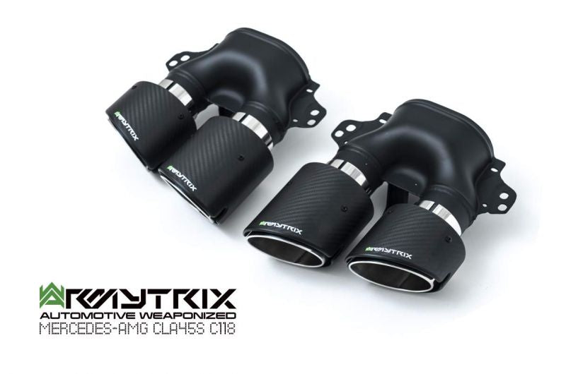 Armytrix exhaust systems for Mercedes-AMG X118 CLA45 S AMG Shooting Brake (2019-Present) valvetronic exhaust system