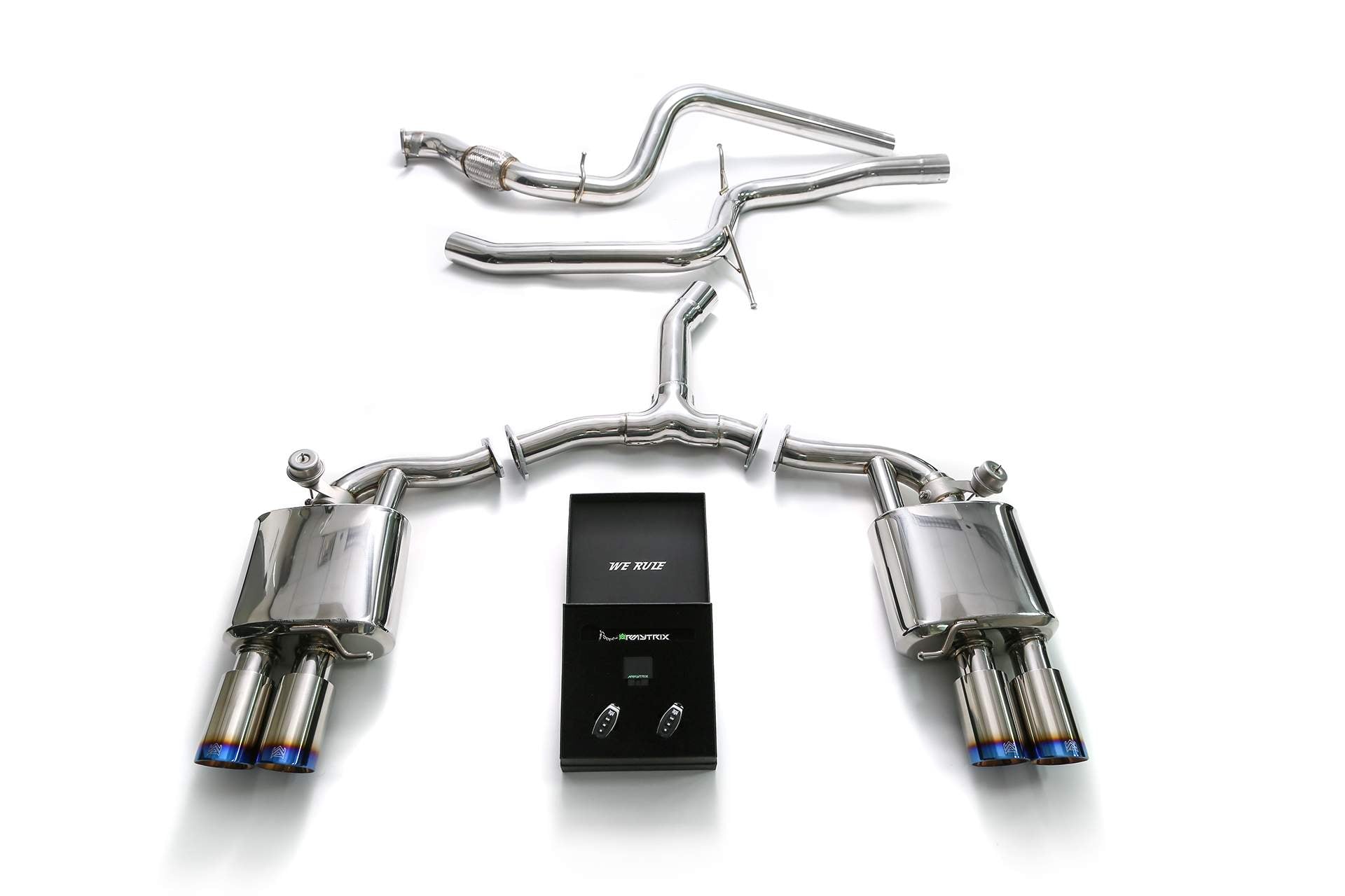 Armytrix exhaust system for Audi A4 B9 2.0 TFSI Sedan/Avant (2WD) (2016-present) valvetronic exhaust system