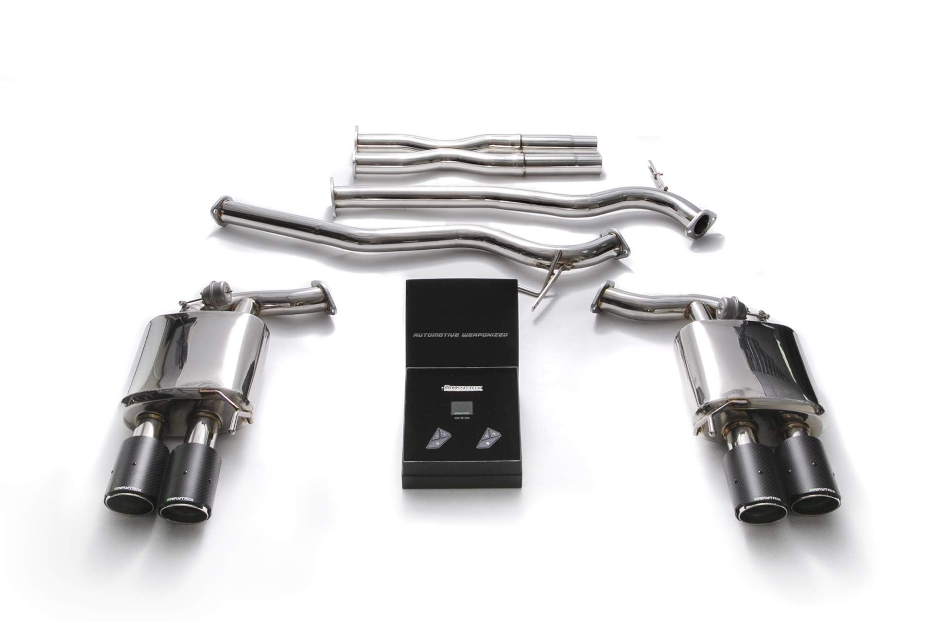 Armytrix exhaust system for Ford Mustang GT Coupé 5.0 V8 MK6 Facelift (2018-present) valvetronic exhaust system