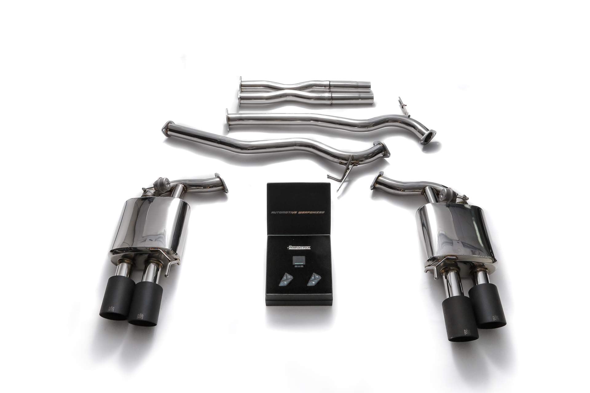 Armytrix exhaust system for Ford Mustang GT Convertible 5.0 V8 MK6 Facelift (2018-present) valvetronic exhaust system