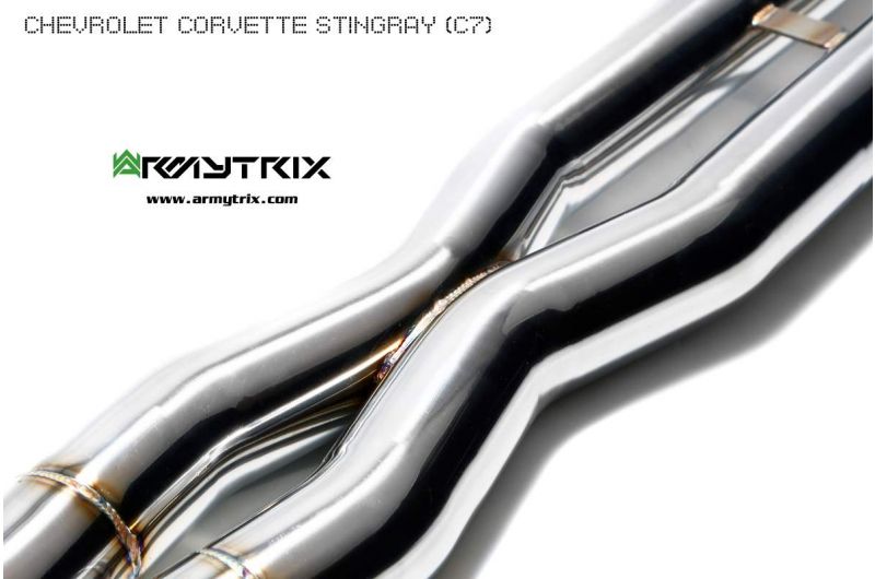 Armytrix exhaust system for Chevrolet Corvette C7 Stingray/Grand Sport (2014-2019) valvetronic exhaust system