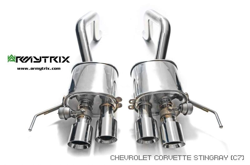 Armytrix exhaust system for Chevrolet Corvette C7 Stingray/Grand Sport (2014-2019) valvetronic exhaust system