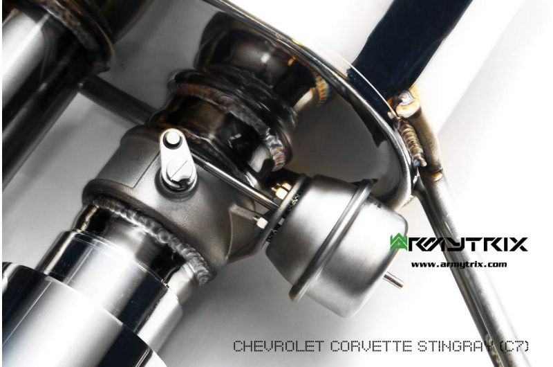 Armytrix exhaust system for Chevrolet Corvette C7 Stingray/Grand Sport (2014-2019) valvetronic exhaust system