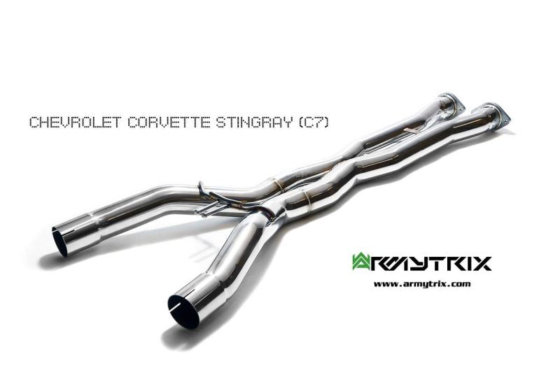 Armytrix exhaust system for Chevrolet Corvette C7 Stingray/Grand Sport (2014-2019) valvetronic exhaust system