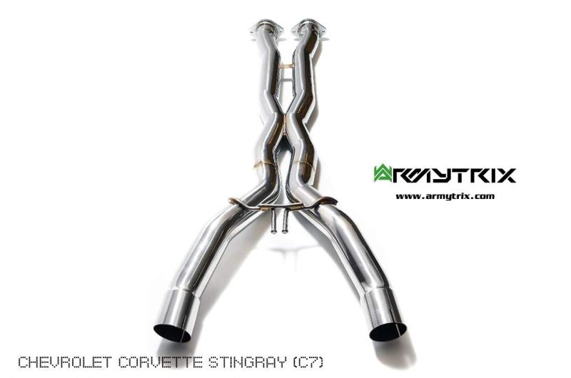 Armytrix exhaust system for Chevrolet Corvette C7 Stingray/Grand Sport (2014-2019) valvetronic exhaust system