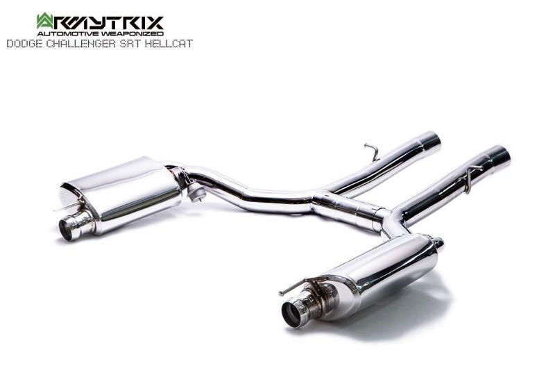 Armytrix exhaust system for Dodge Challenger SRT Hellcat (2018-present) valvetronic exhaust system