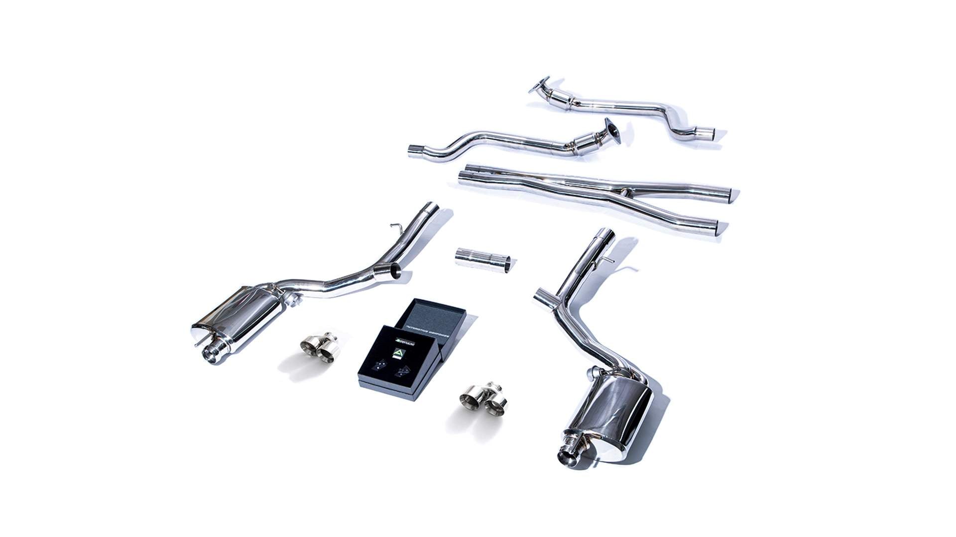 Armytrix exhaust system for Dodge Challenger SRT Hellcat (2018-present) valvetronic exhaust system
