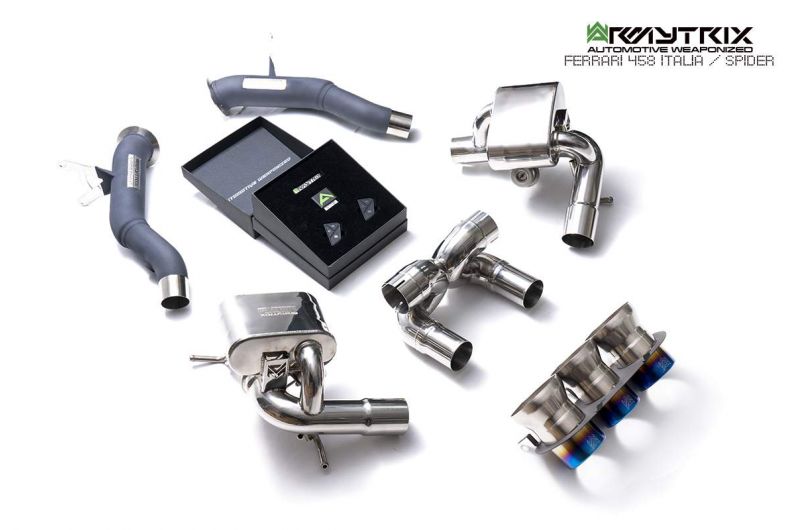 Výfukové systémy Armytrix pro Ferrari F458 (2010-2015) valvetronic exhaust system