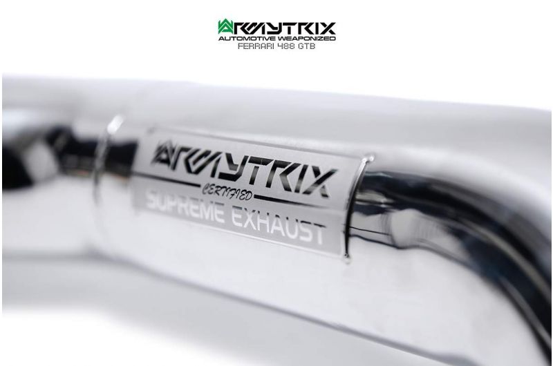Armytrix exhaust systems for Ferrari 488 Pista / Pista Spider (2018-2020) valvetronic exhaust system