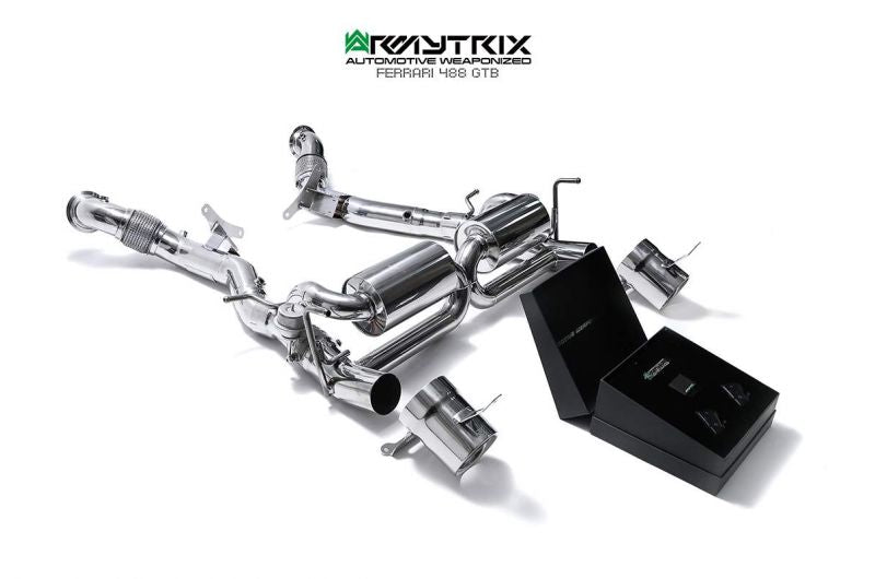 Armytrix exhaust systems for Ferrari 488 Pista / Pista Spider (2018-2020) valvetronic exhaust system