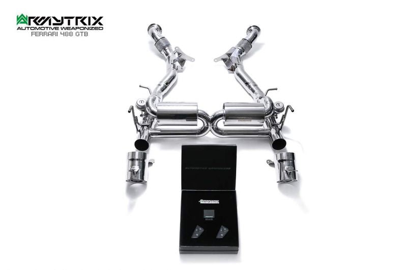 Armytrix exhaust systems for Ferrari 488 Pista / Pista Spider (2018-2020) valvetronic exhaust system