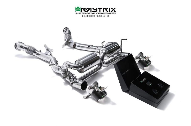 Armytrix exhaust systems for Ferrari 488 Pista / Pista Spider (2018-2020) valvetronic exhaust system