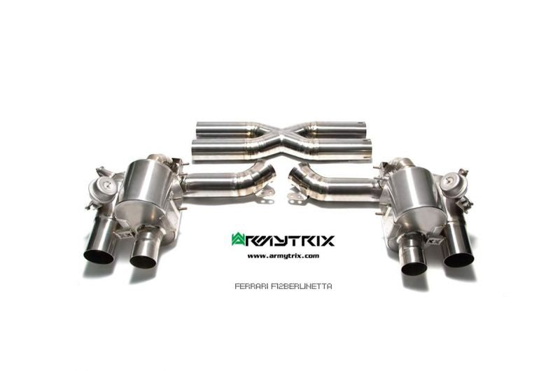 Armytrix exhaust systems for Ferrari F12 (2012-2017) valvetronic exhaust system