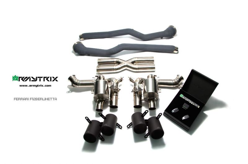 Armytrix exhaust systems for Ferrari F12 (2012-2017) valvetronic exhaust system