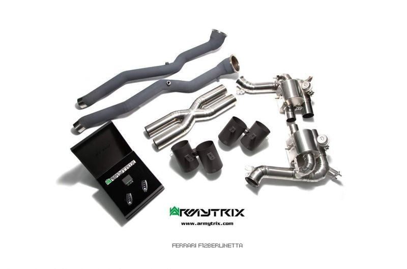 Armytrix exhaust systems for Ferrari F12 (2012-2017) valvetronic exhaust system