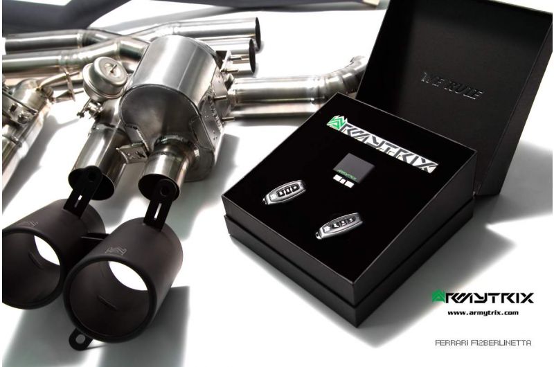 Armytrix exhaust systems for Ferrari F12 (2012-2017) valvetronic exhaust system