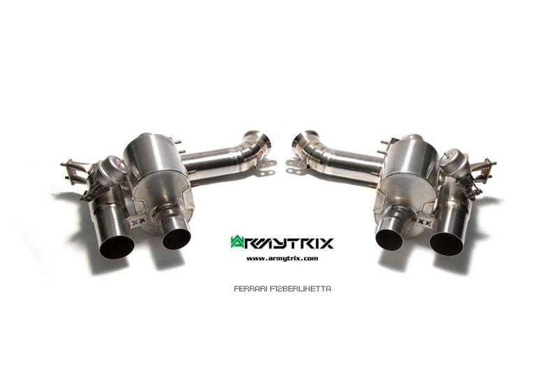 Armytrix exhaust systems for Ferrari F12 (2012-2017) valvetronic exhaust system