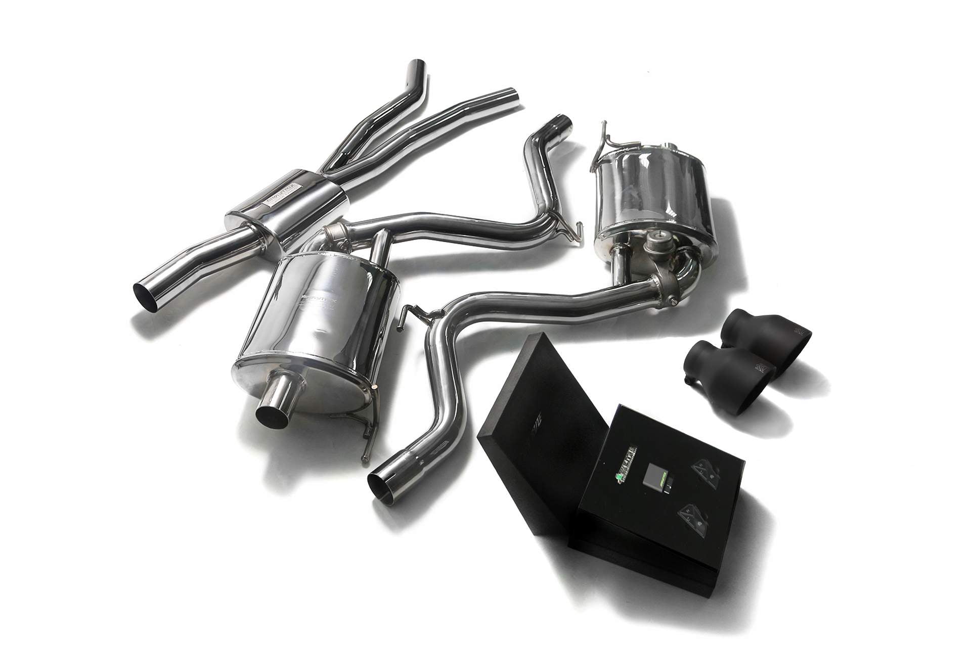 Armytrix exhaust system for Ford Mustang (MK6) 2.3 ecoBoost (2015-present) valvetronic exhaust system