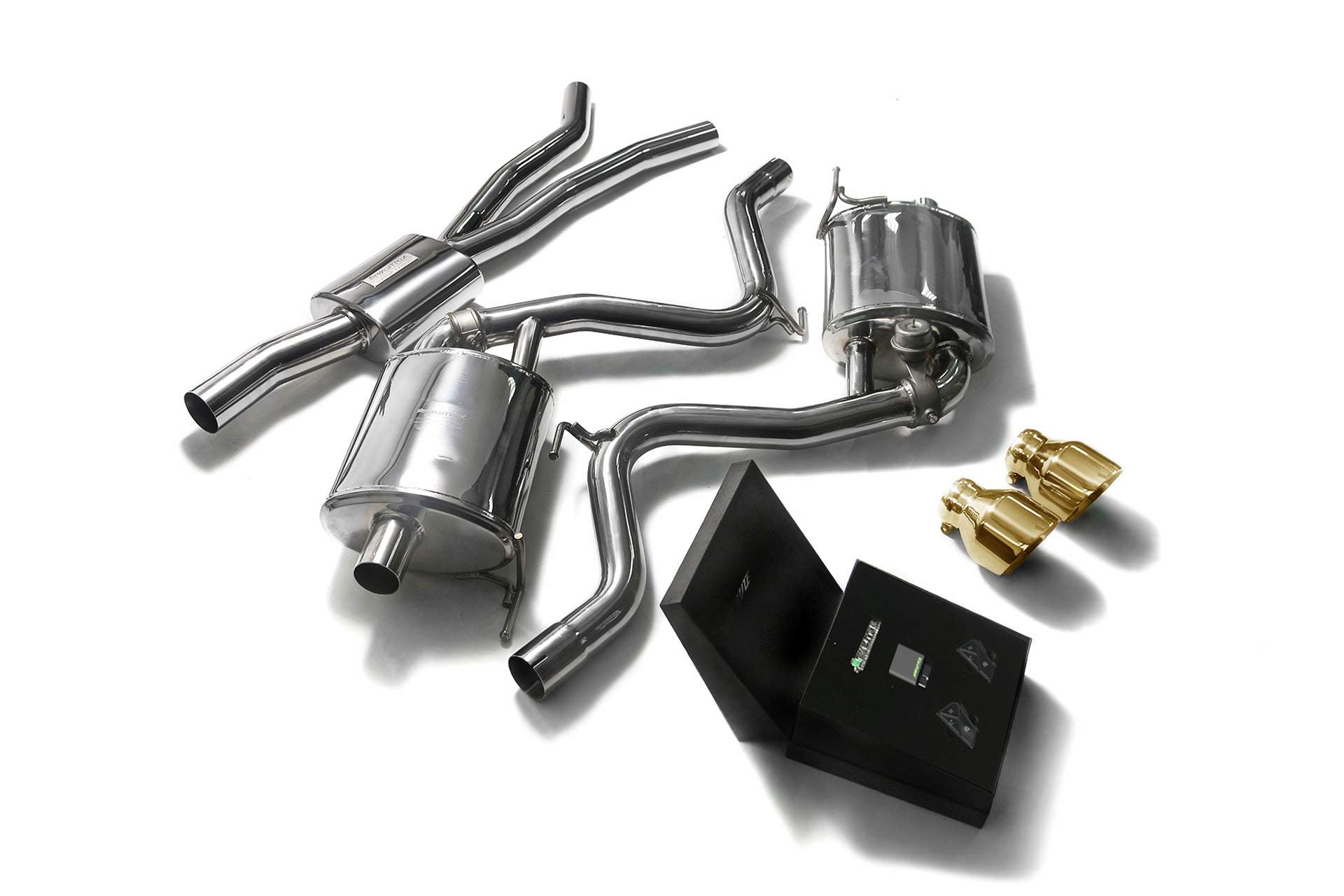 Armytrix exhaust system for Ford Mustang (MK6) 2.3 ecoBoost (2015-present) valvetronic exhaust system