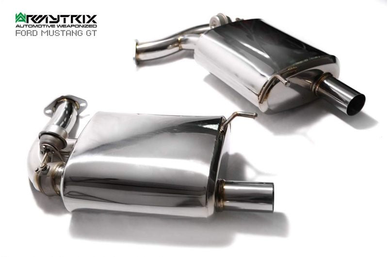 Armytrix exhaust system for Ford Mustang GT Convertible 5.0 V8 MK6 (2015-2017) valvetronic exhaust system