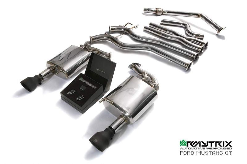Armytrix exhaust system for Ford Mustang GT Coupé 5.0 V8 MK6 (2015-2017) valvetronic exhaust system