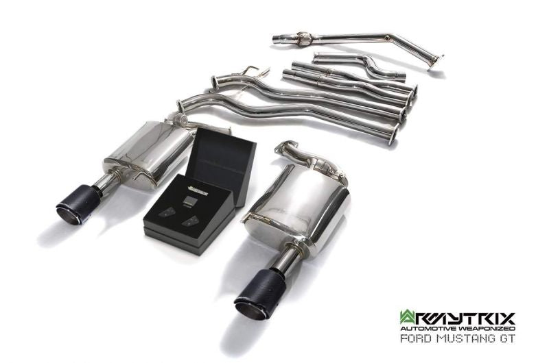 Armytrix exhaust system for Ford Mustang GT Convertible 5.0 V8 MK6 (2015-2017) valvetronic exhaust system
