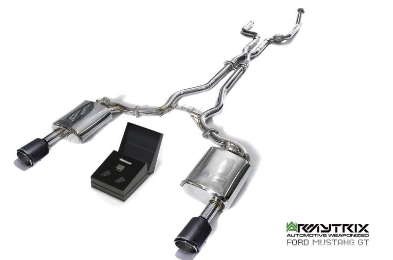 Armytrix exhaust system for Ford Mustang GT Convertible 5.0 V8 MK6 (2015-2017) valvetronic exhaust system