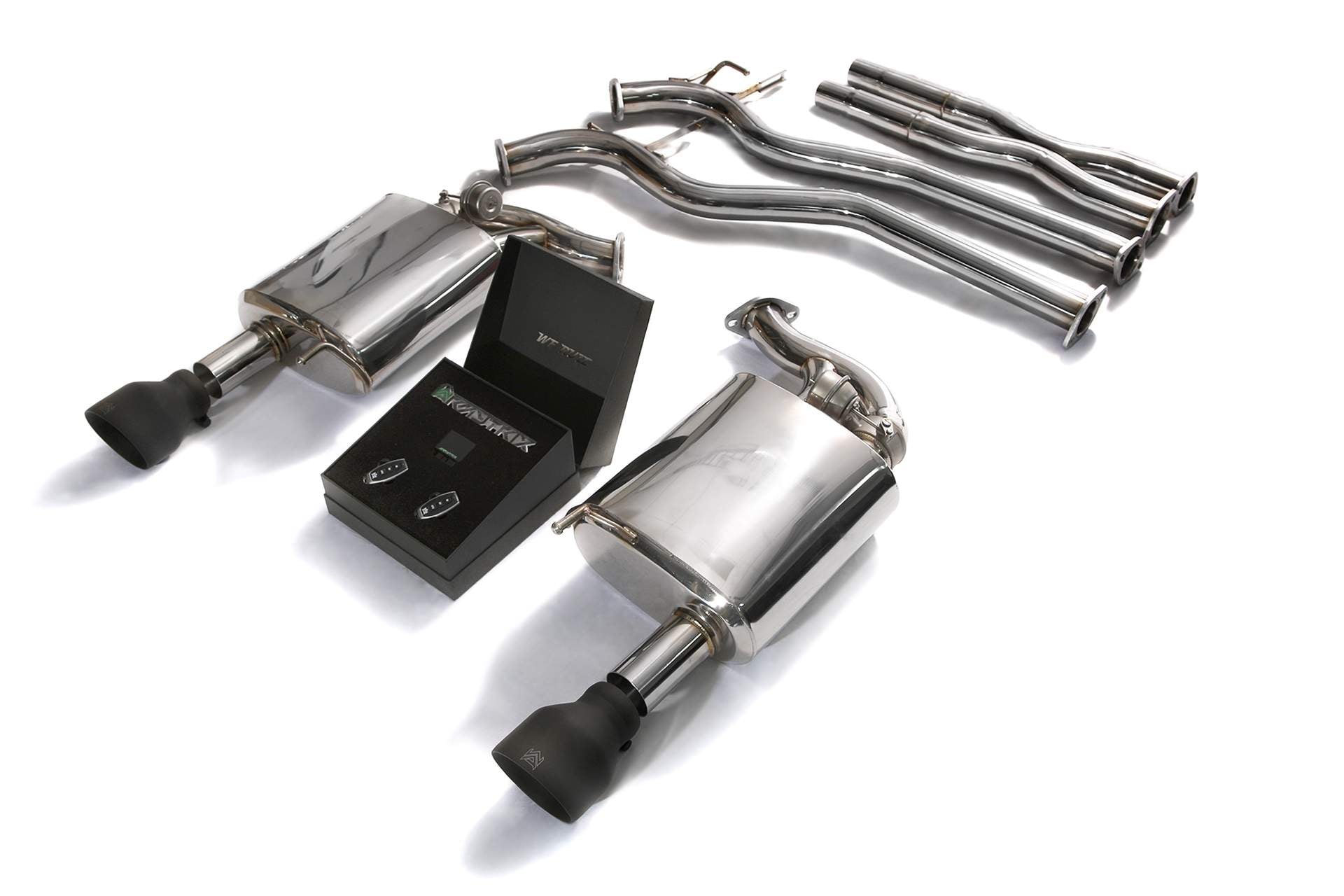 Armytrix exhaust system for Ford Mustang GT Convertible 5.0 V8 MK6 (2015-2017) valvetronic exhaust system
