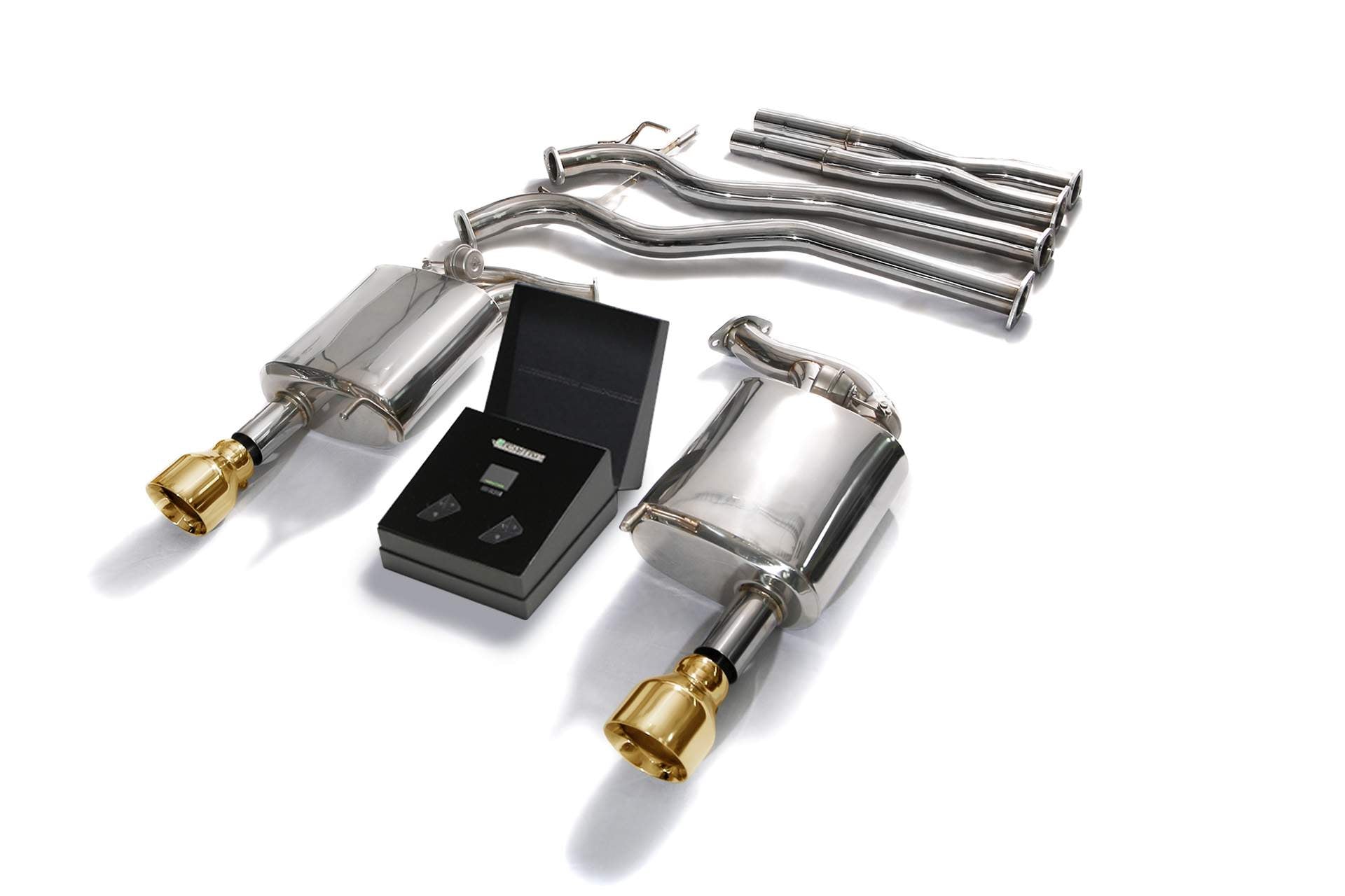 Armytrix exhaust system for Ford Mustang GT Convertible 5.0 V8 MK6 (2015-2017) valvetronic exhaust system