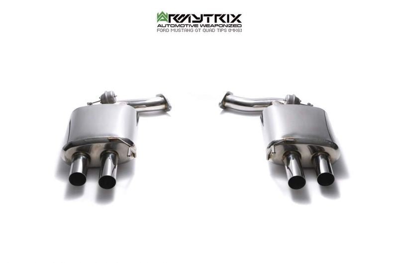 Armytrix exhaust system for Ford Mustang GT Convertible 5.0 V8 MK6 Facelift (2018-present) valvetronic exhaust system