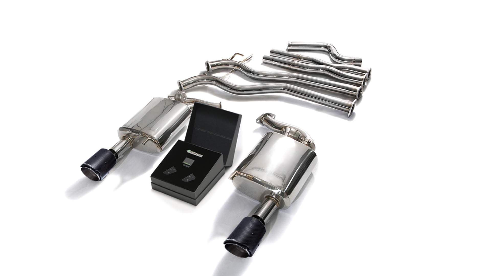 Armytrix exhaust system for Ford Mustang GT Coupé 5.0 V8 MK6 (2015-2017) valvetronic exhaust system