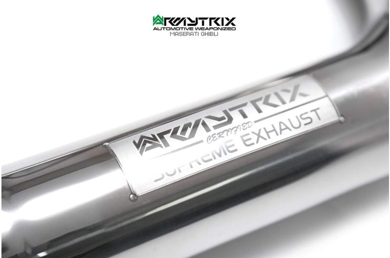 Armytrix exhaust systems for Maserati Ghibli (2013-2018) valvetronic exhaust system