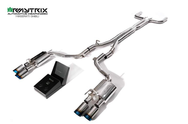 Armytrix exhaust systems for Maserati Ghibli (2013-2018) valvetronic exhaust system