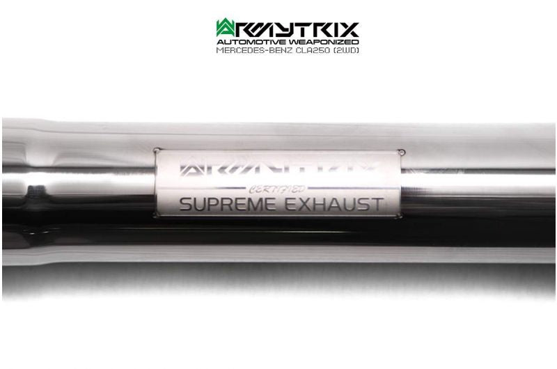Armytrix exhaust system for Mercedes Benz C117 CLA180/CLA200/CLA250 (2016-2019) non-opf/pof models > valvetronic exhaust system