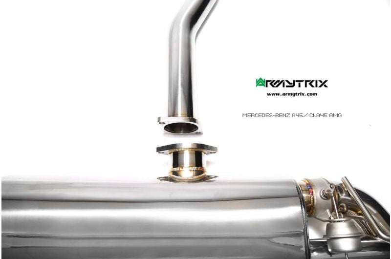 Armytrix exhaust systems for Mercedes-AMG X117 CLA45 Shooting Brake (2013-2019) valvetronic exhaust system