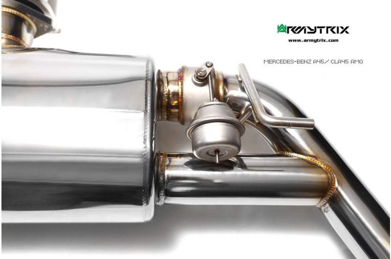 Armytrix exhaust systems for Mercedes-AMG X117 CLA45 Shooting Brake (2013-2019) valvetronic exhaust system